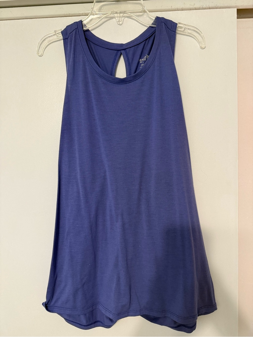 Old Navy Purple-Blue Athletic Tank with Keyhole Back